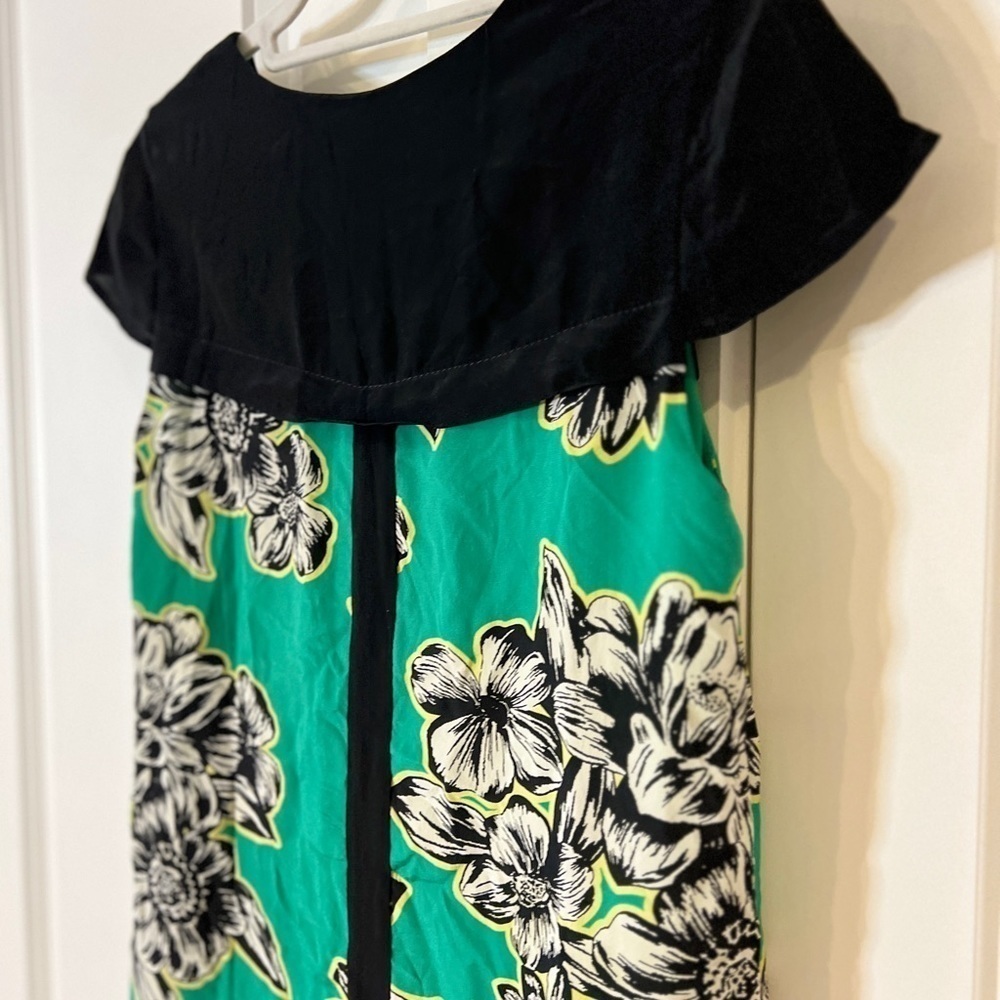 ANTHROPOLOGIE {Maeve} Ayame Silk Floral Zip Up Dress | 2 - Picture 7 of 9